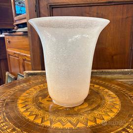 Antico grande vaso  vetro Murano anni 30 art decò,