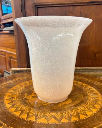 Antico grande vaso  vetro Murano anni 30 art decò,
