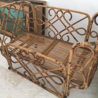 Lettino/Culla/Divanetto in rattan