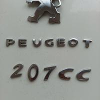 Scritta+Logo Baule poseriore Peugeot 207 CC