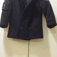 Cappotto blu doppiopetto Cbj