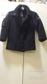 Cappotto blu doppiopetto Cbj