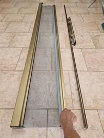 Zanzariera a rullo portafinestra color bronzo h220