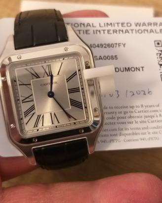 Cartier Santos Dumont wssa0085 NUOVO originale 