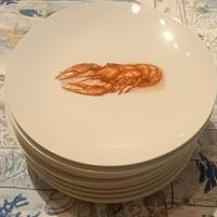 Servizio di piatti per pesce.