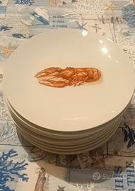 Servizio di piatti per pesce.