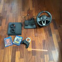 PLAYSTATION 4 + VOLANTE +ACCESSORI