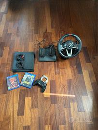 PLAYSTATION 4 + VOLANTE +ACCESSORI