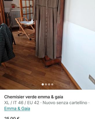 chemisier lungo verdone