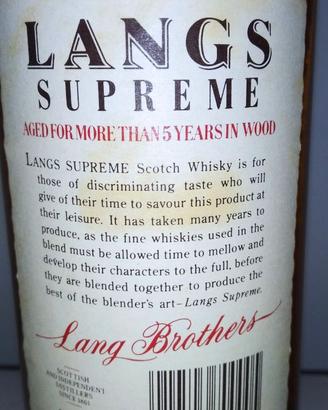 Whisky Langs Supreme