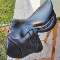 Sella EqueenSaddle pelle marrone 
