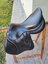 Sella EqueenSaddle pelle marrone 