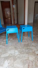 comodini  o piccoli tavolini porta oggetti, blue