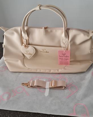 Borsa Viaggio Braccialini (Tua) Beige Oro