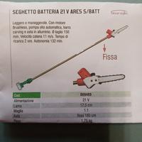 Seghetto batteria 21V 