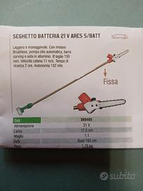 Seghetto batteria 21V 