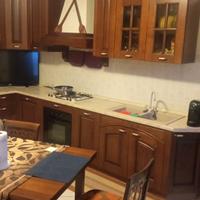 cucina legno massello angolare 