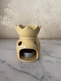 Portacandele in ceramica