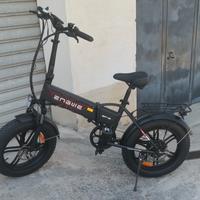 ENGWE Bici Elettrica Pieghevole MTB 20"×4.0" 7 Vel