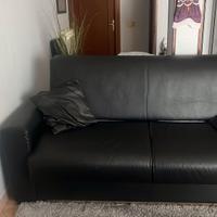 Divano letto in ecopelle