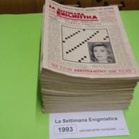 LA SETTIMANA ENIGMISTICA, anno 1993, parzialmente