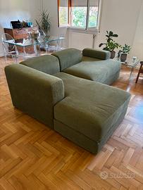Divano JÄTTEBO con Chaise Longue (Verde)