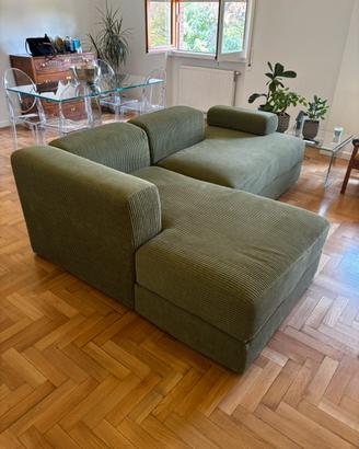 Divano JÄTTEBO con Chaise Longue (Verde)