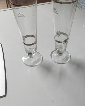 coppia di bicchieri  da birra 