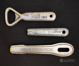 Lotto 3 apribottiglie vintage anni 60-80