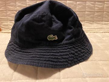 Cappellino Lacoste in tessuto blu mis.57