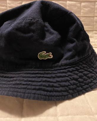 Cappellino Lacoste in tessuto blu mis.57