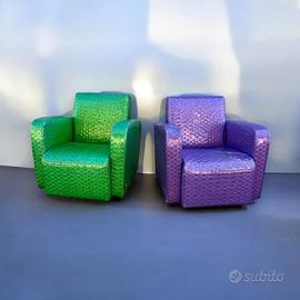 Rara coppia di Poltrone Design Big Bubble Bag - 3B