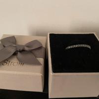 Anello Veretta eternity uomo oro e diamanti neri