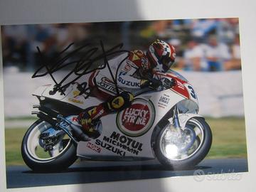 Kevin Schwantz autografo su foto 23x15