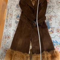 Vintage anni 60/70 cappotto pelle scamosciata
