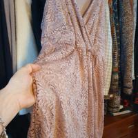 Abito donna in pizzo rosa marca Only