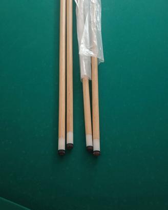 Stecche da biliardo x 4 Nuove