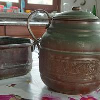 Tegame e bollitore in rame