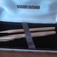 Penna stilografica waterman placcata oro 18kt nuov