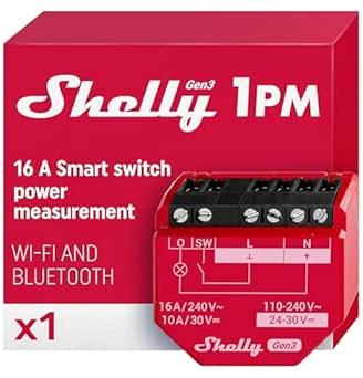 Shelly 1PM Gen3 - Wi-Fi Interruttore Intelligente