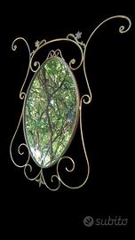 Specchio vintage in ottone