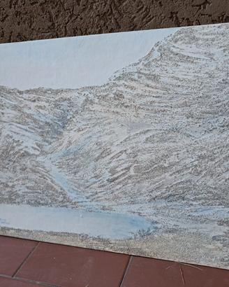Quadro: 40 x 30 dolomiti 1980 strappo d'affresco