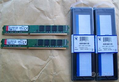 16 gb Ram Kingston KVR16N11/8 DDR3-1600
