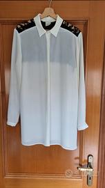 Camicia con pizzo nero