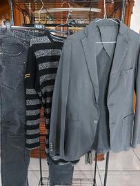 giacca più pantalone e maglioncino uomo