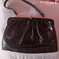 Borsa di vero coccodrillo del 1920 fatta a mano