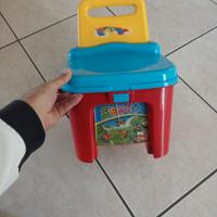 sedia con costruzione 