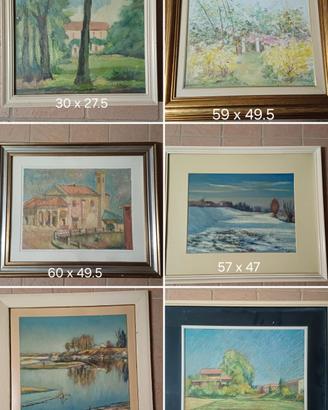 Stock di quadri decorativi incorniciati - 25 pezzi