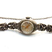 Stupendo orologio gioiello vintage argento marcasi