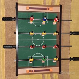 Bigliardino/calcio balilla da tavolo legno